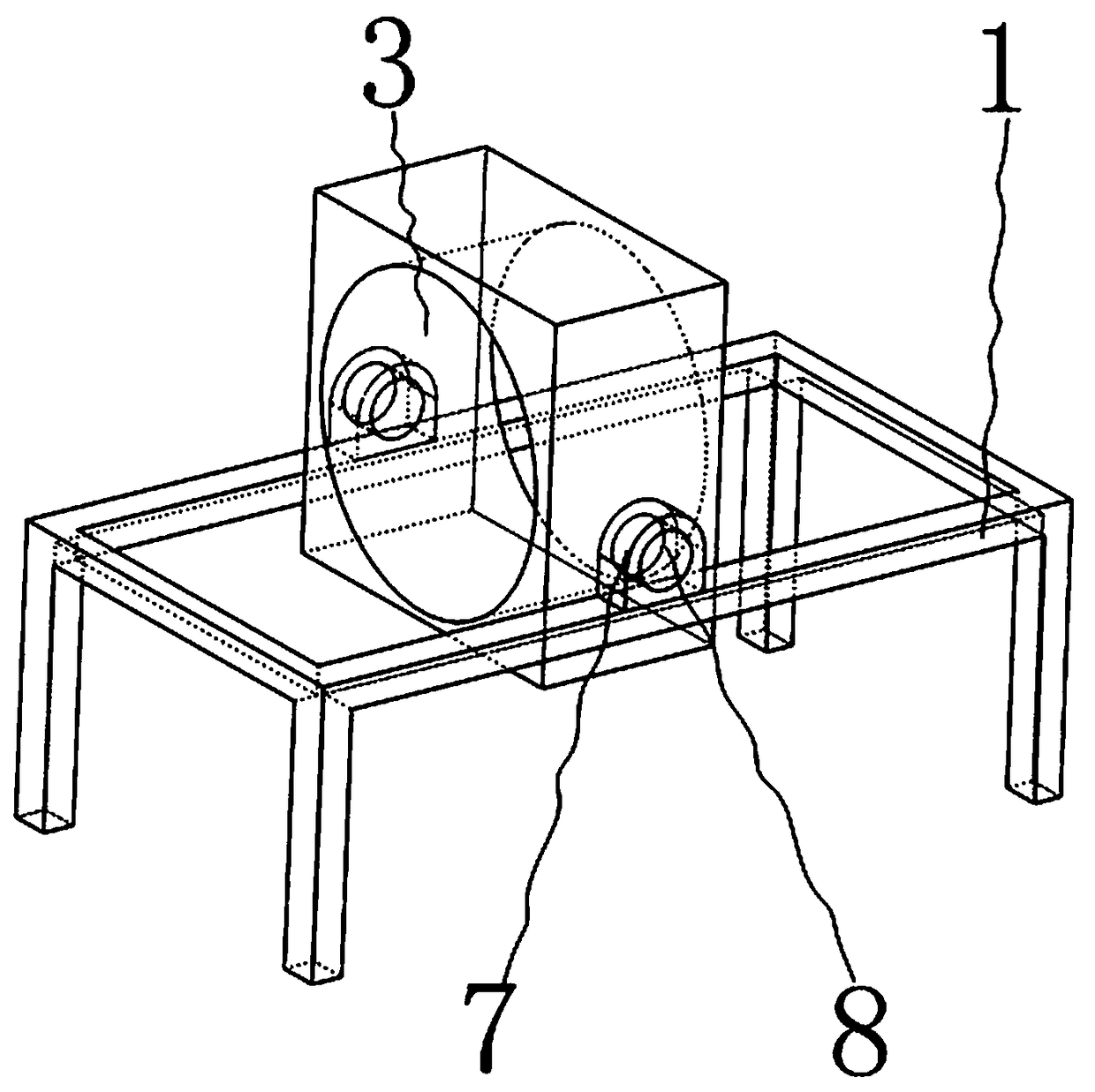 Square agitator used in constructional engineering