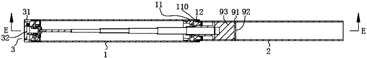 Extending-and-contracting reverse pull concealed type unlocking mechanism and unlocking method