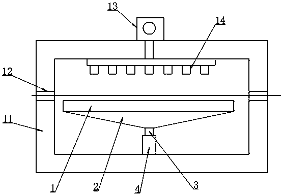 Textile printing and dyeing cooling device with wastewater collection function