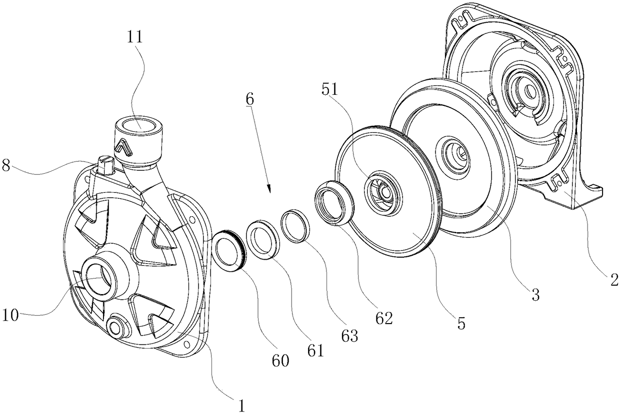 Centrifugal pump enclosed impeller