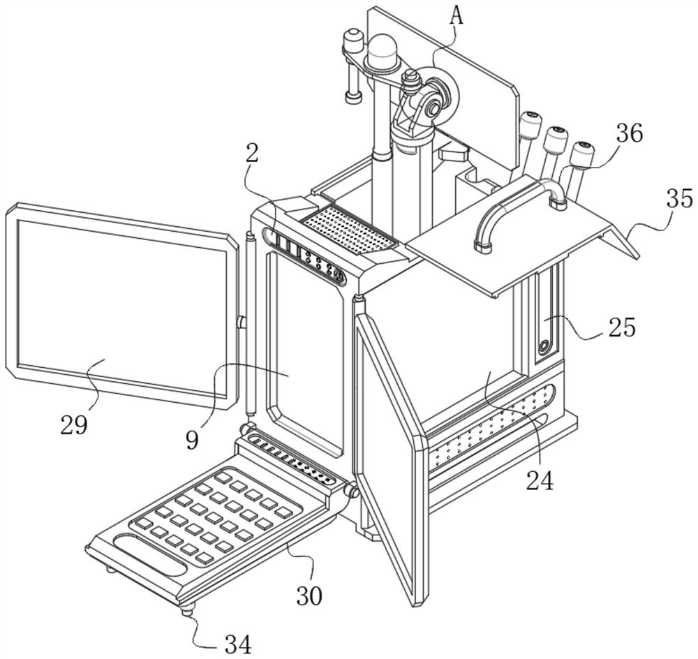 Workshop forklift dispatching management device and working principle thereof