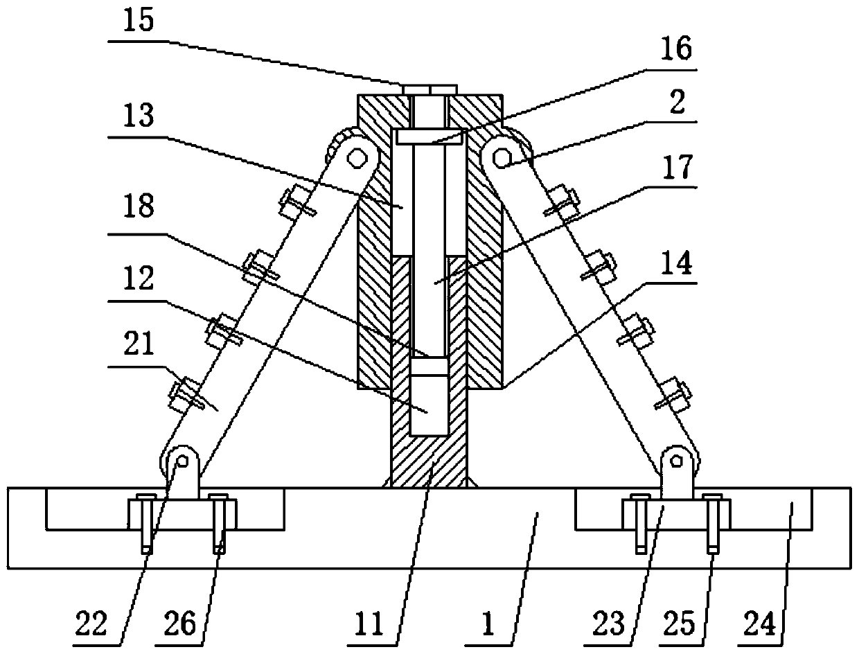 Roof beam building structure and construction method