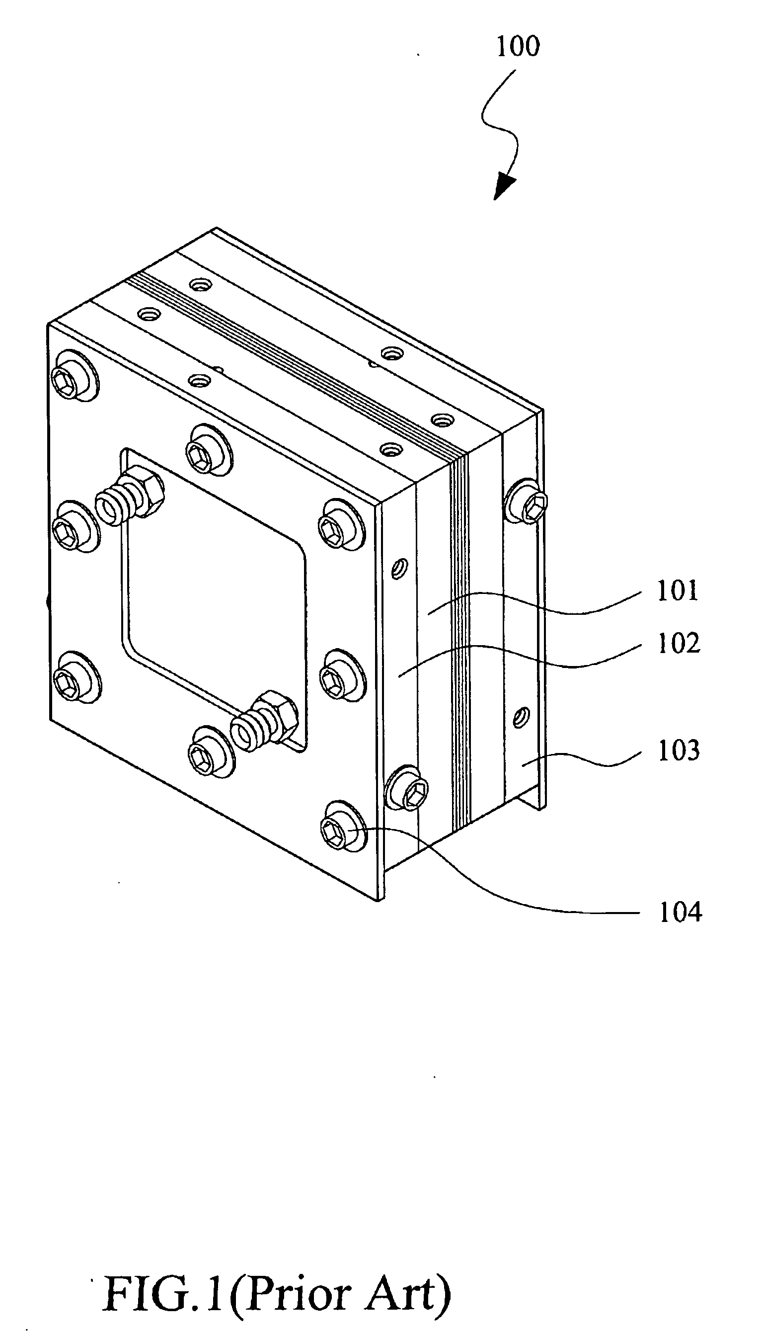 Pressure-adjustable fixture for fuel cell unit testing