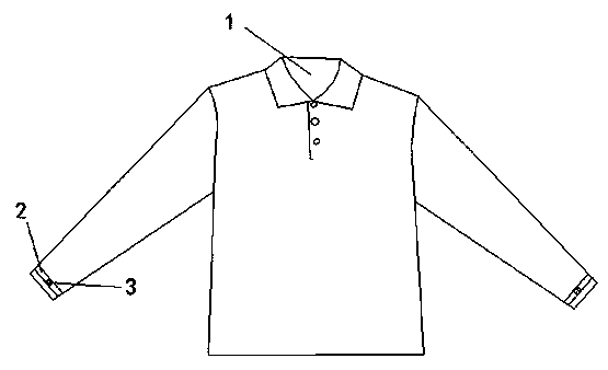 Garment facilitating rolling-up of sleeves and being moisture-absorbing, ventilative and elastic