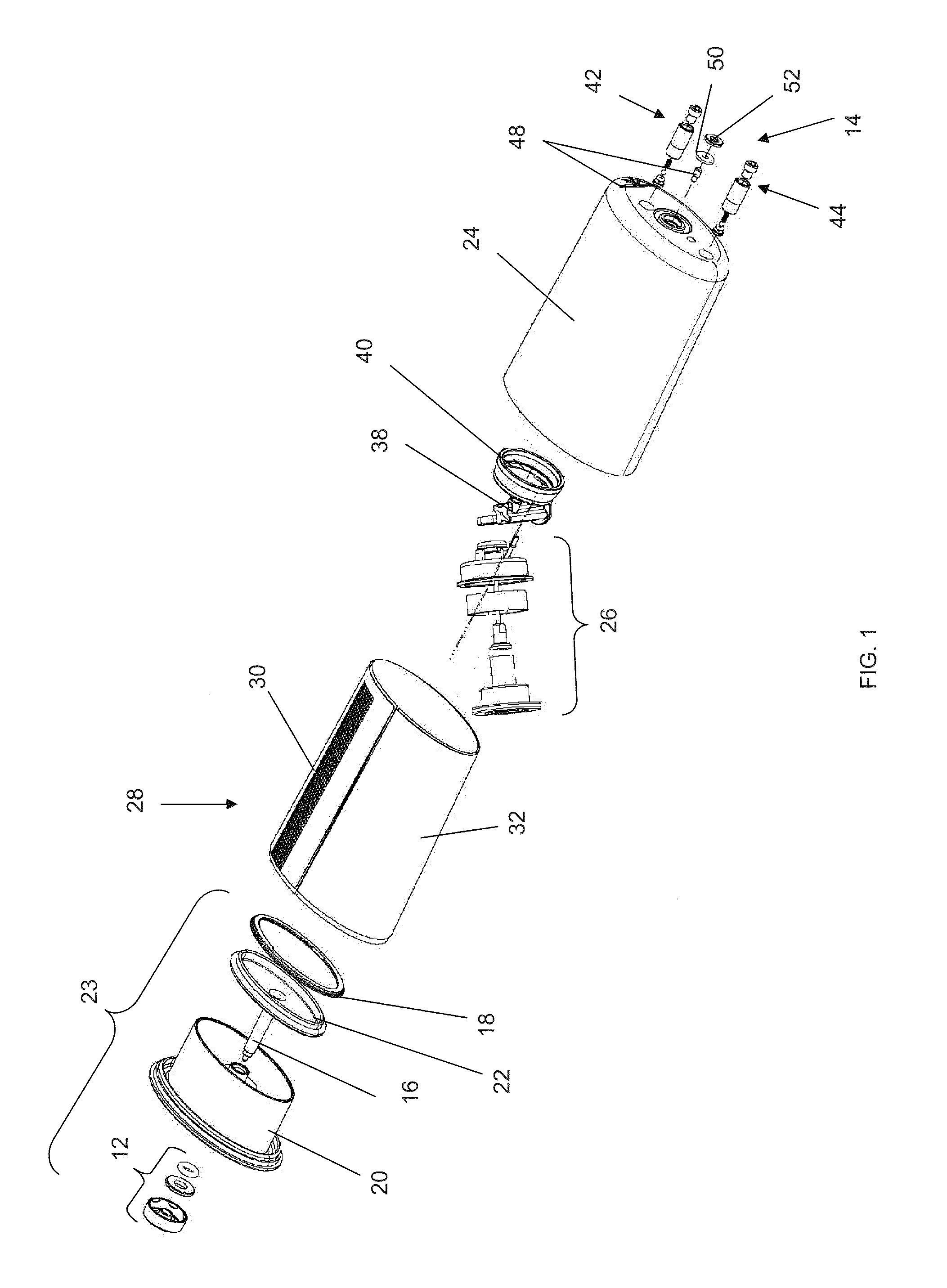 Gas Generator with Starter Mechanism and Catalyst Shield