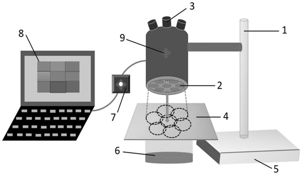 Real-time large-scale image synthesis algorithm of microscopic system