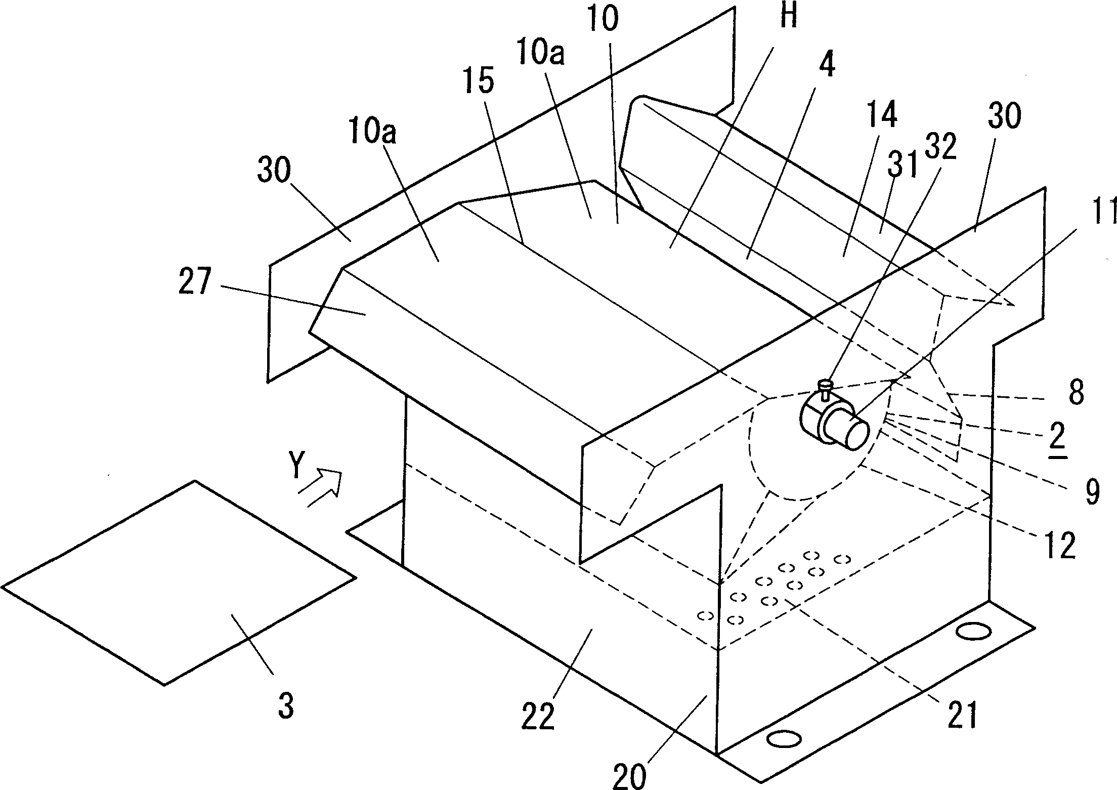 Dip soldering method and dip soldering device