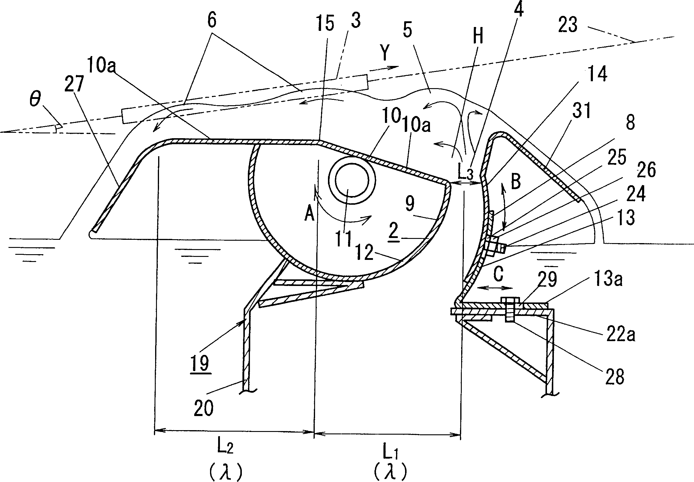 Dip soldering method and dip soldering device