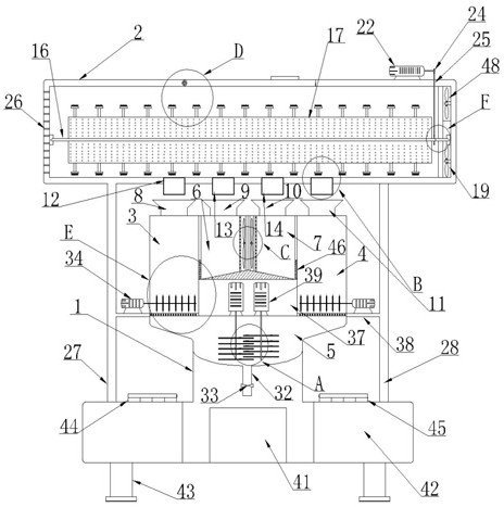 A device for grinding raw materials in compound Yimu oral liquid and its application method
