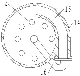 Multistage gas stripping and separating integrated anaerobic treatment device