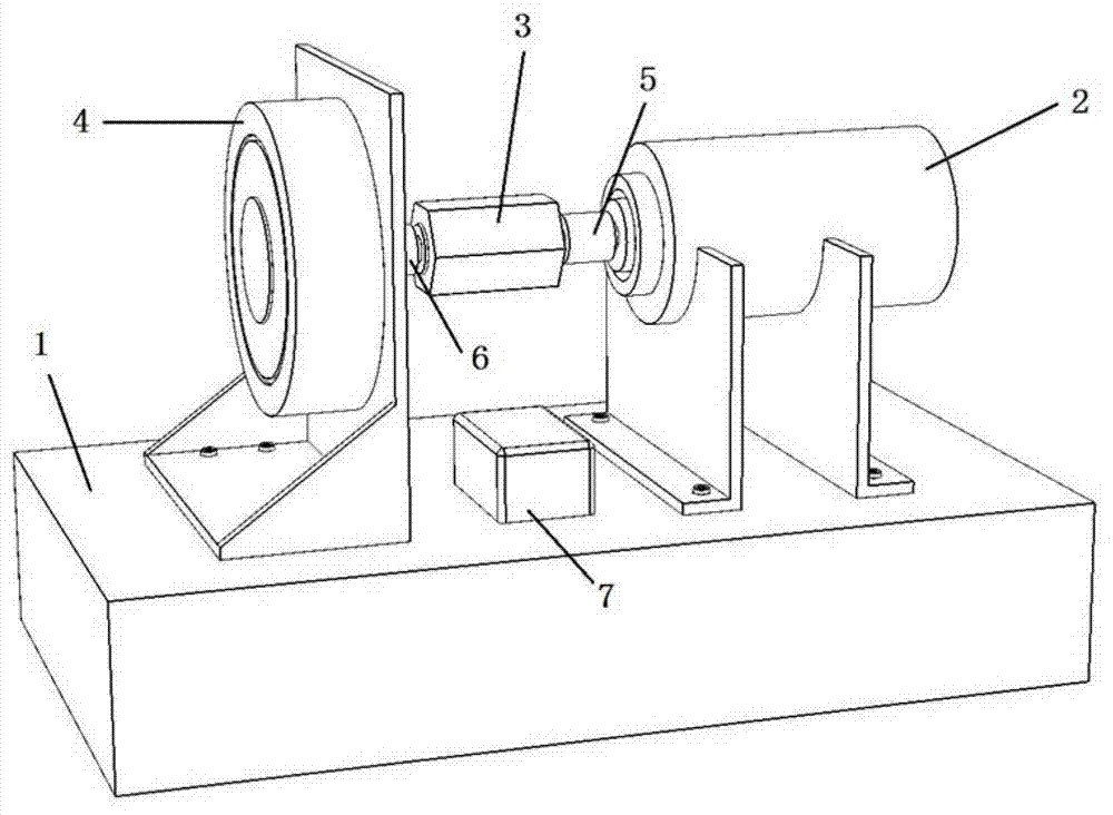 Testing device for twin trawling-loaded low-speed motor