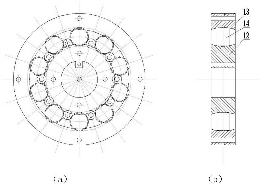 Device for simulating modular rolling type conductive rotary motion in vacuum environment