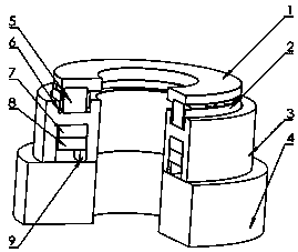 Magnetofluid cylindrical roller thrust bearing and processing technology thereof