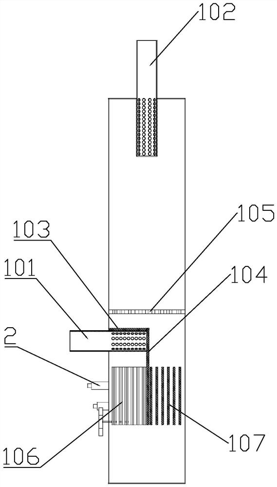 An engine exhaust gas circulation purification and muffler system