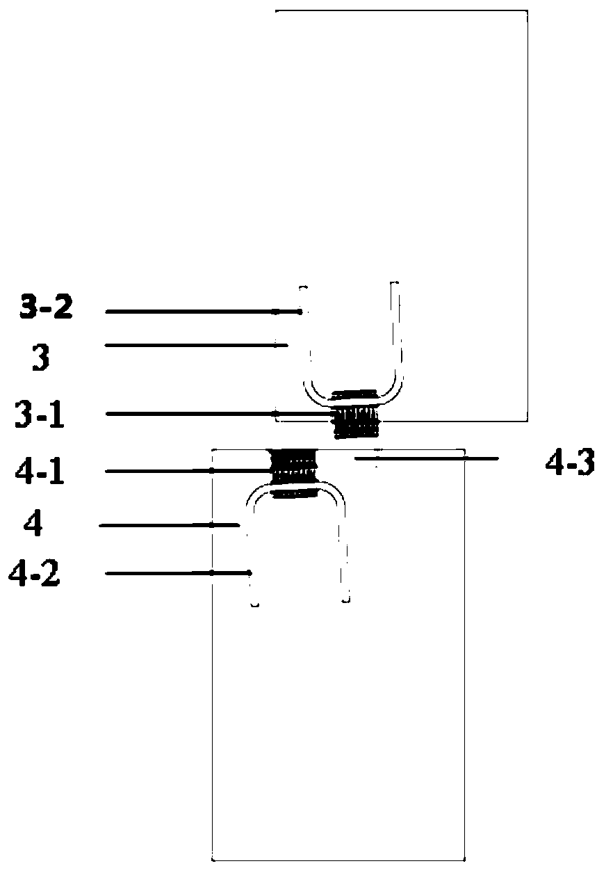 Segment structure with combined tenon-and-mortise joint and female head locking joint connection components