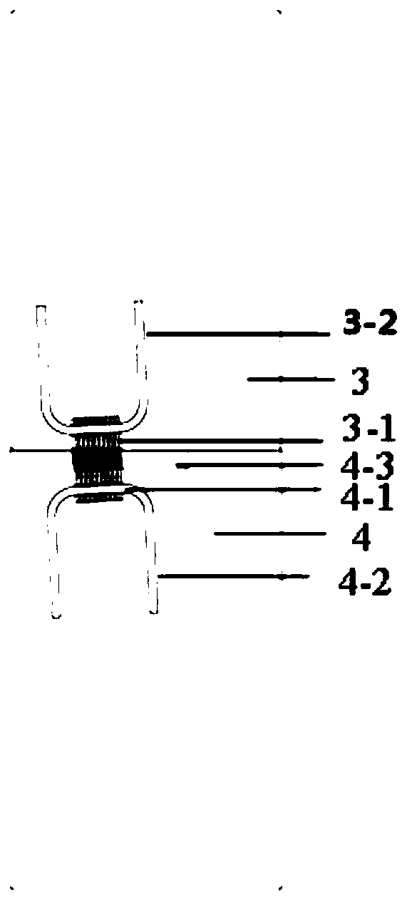 Segment structure with combined tenon-and-mortise joint and female head locking joint connection components