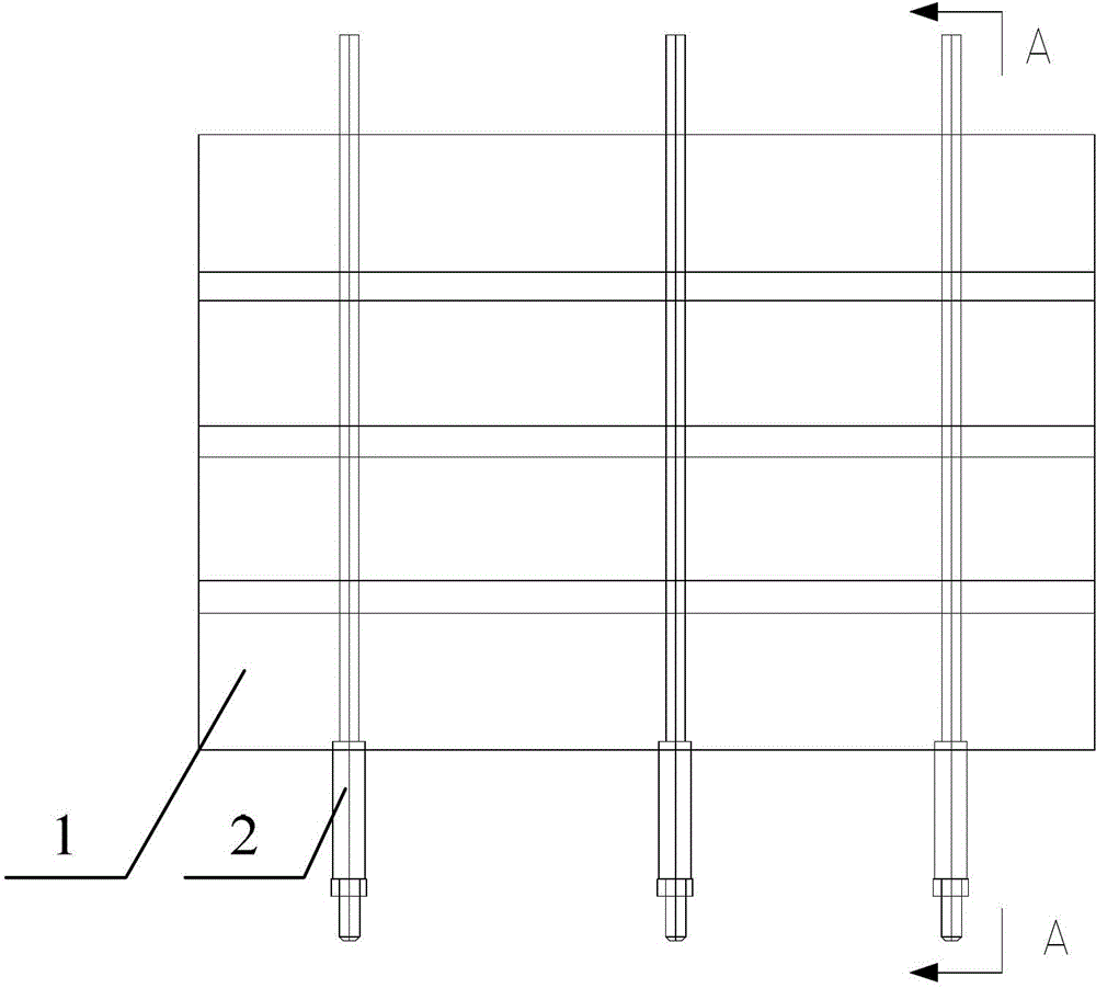 Movable in-row template