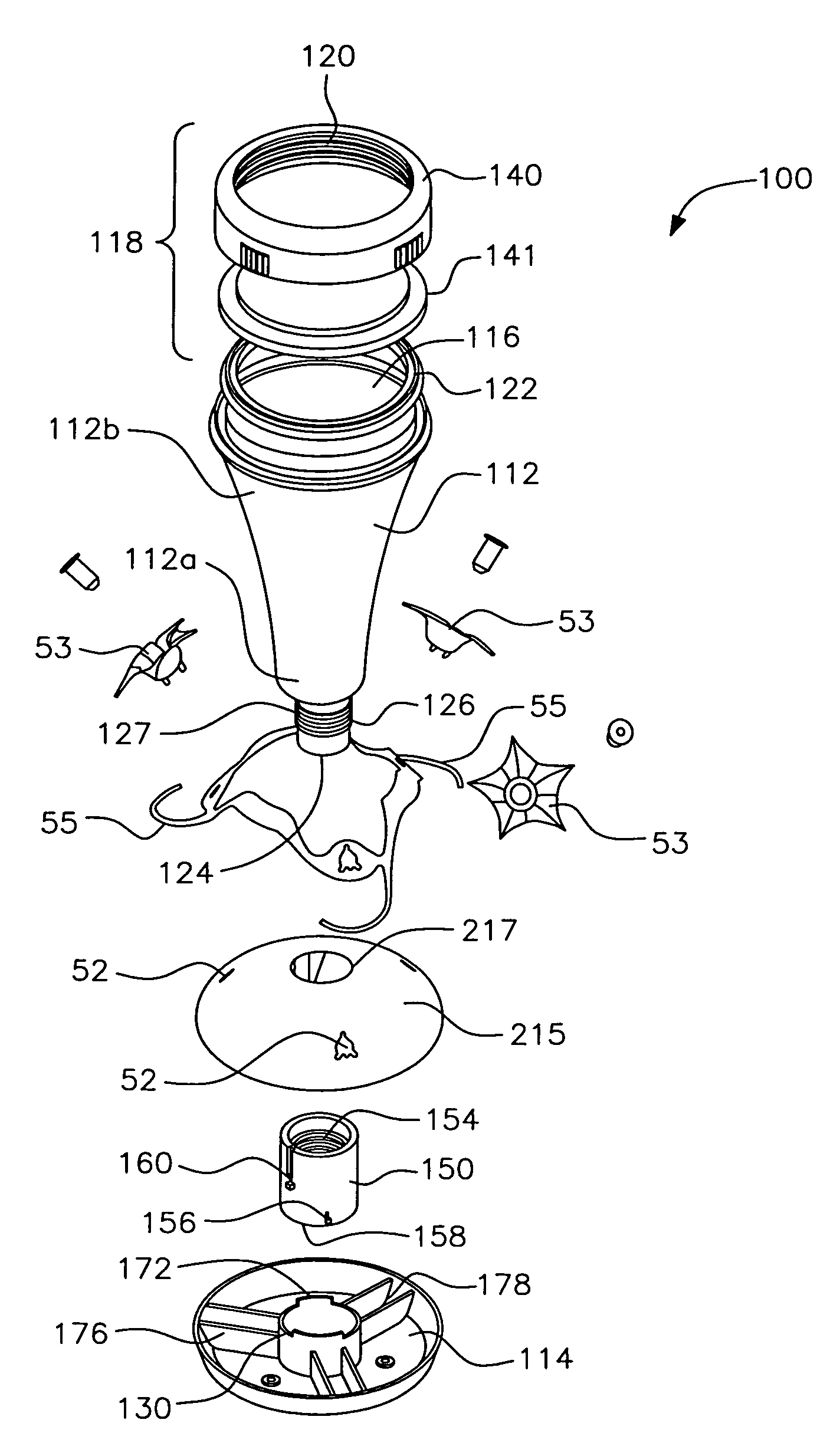 Top-fill hummingbird feeder with twist bottle valve