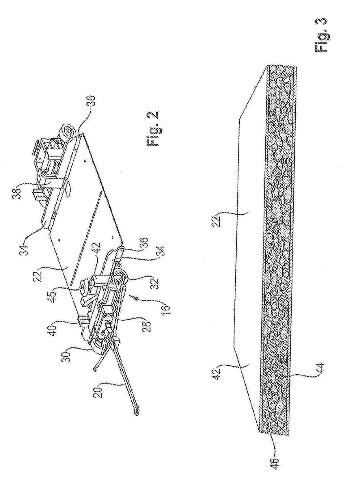 Transport trailer with a chassis and at least one floor platform