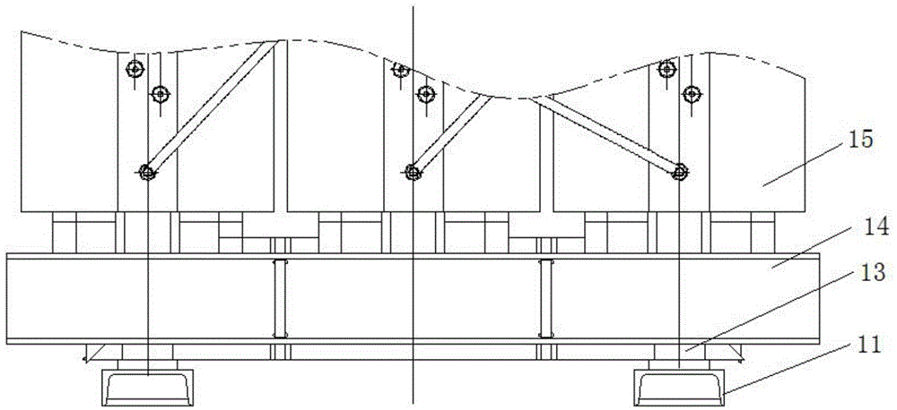 Supporting structure for body of epoxy cast dry-type transformer