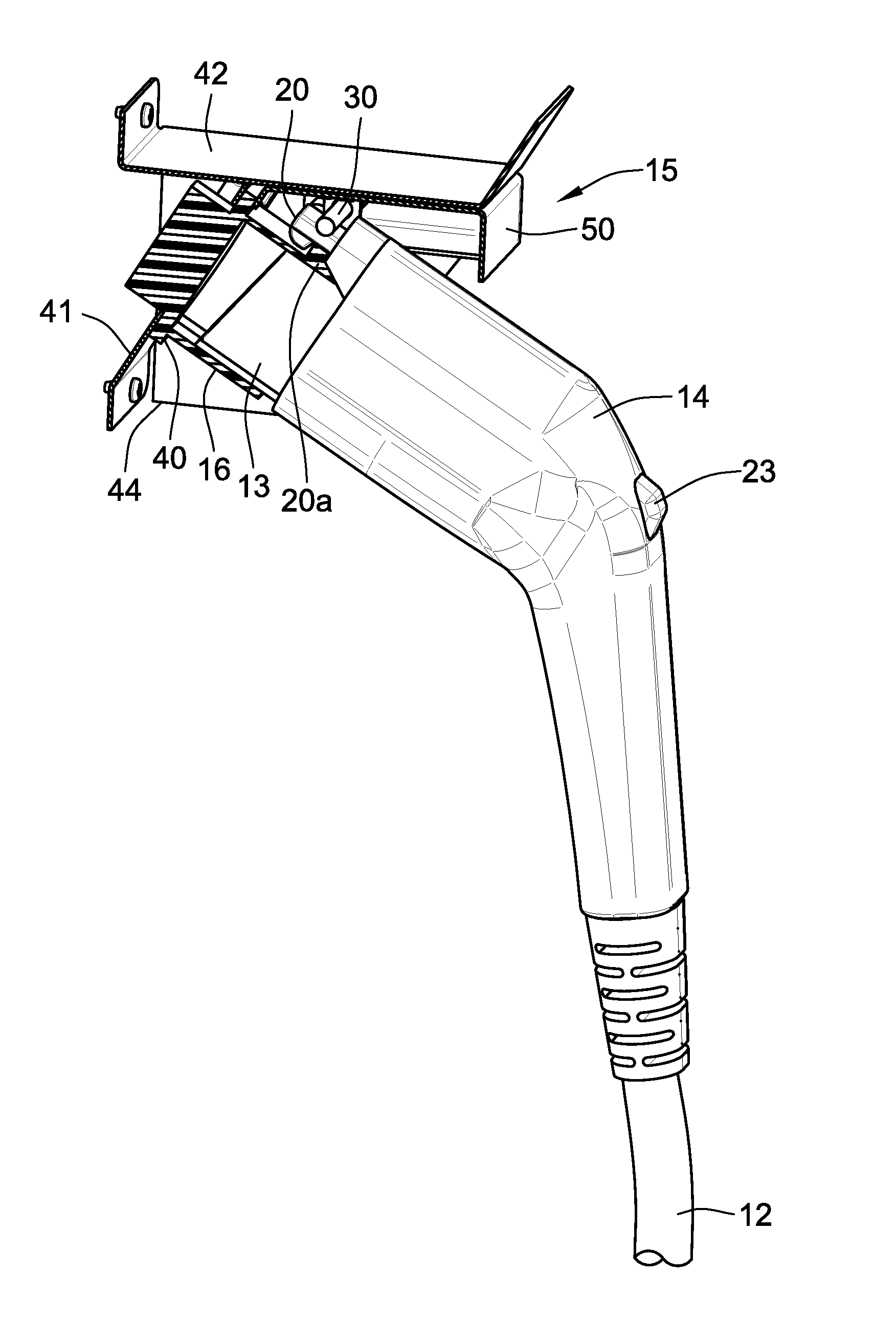 Locking device for electric vehicle charging connector