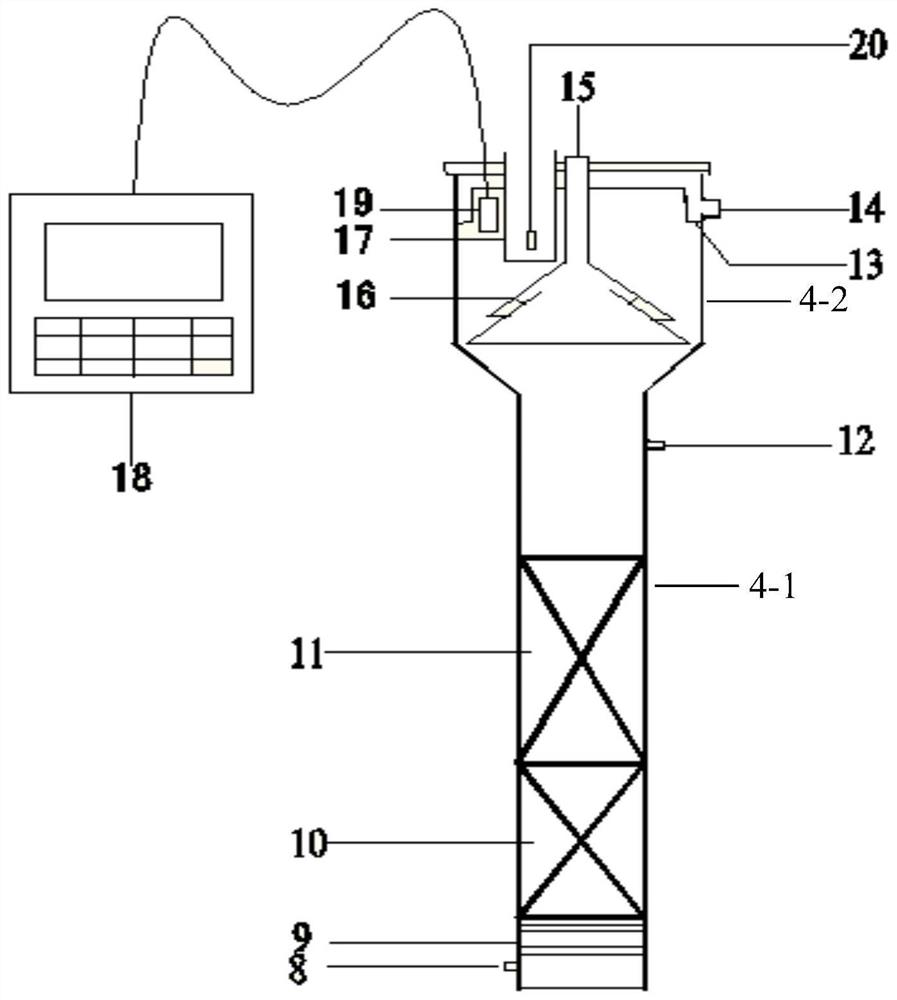 An anoxic denitrification fluidized bed treatment device