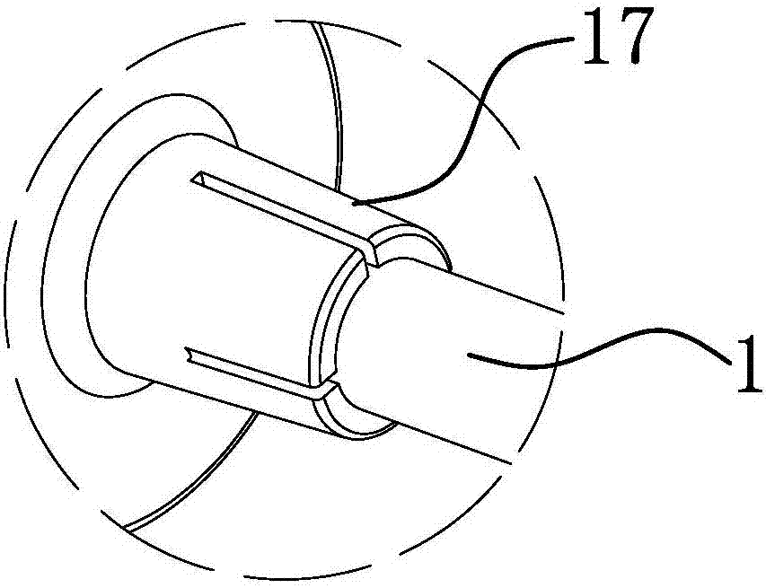 Visible self-locking fixed placer of cavity-closed drainage tube