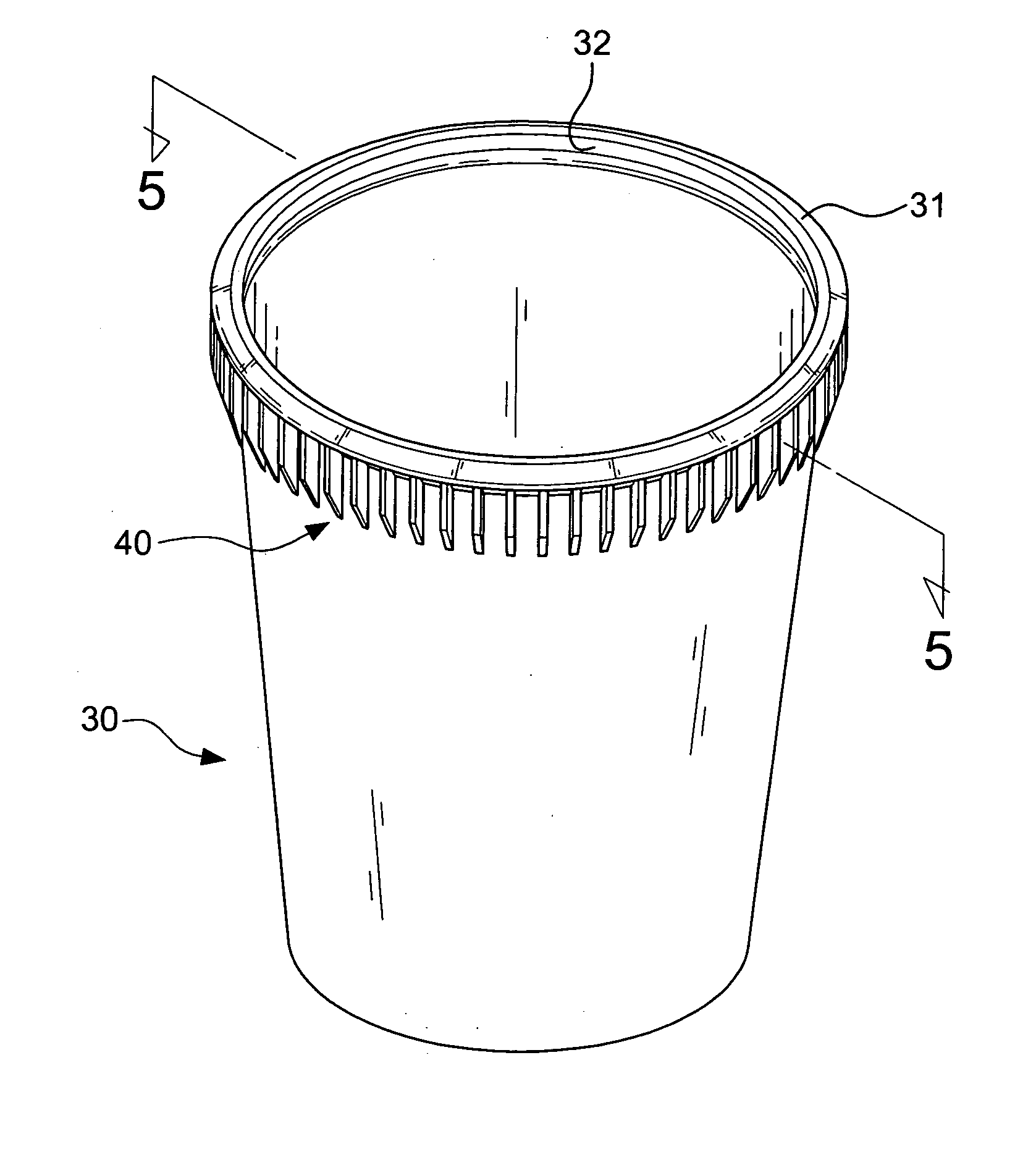 Integral heat-resisting structure of a disposable drinking cup