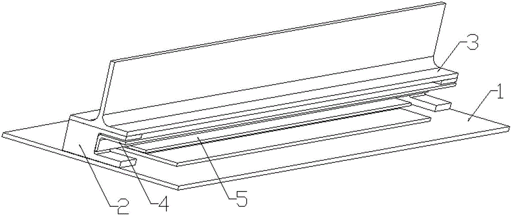 Die for integrally forming I-shaped reinforcement composite material wall plate