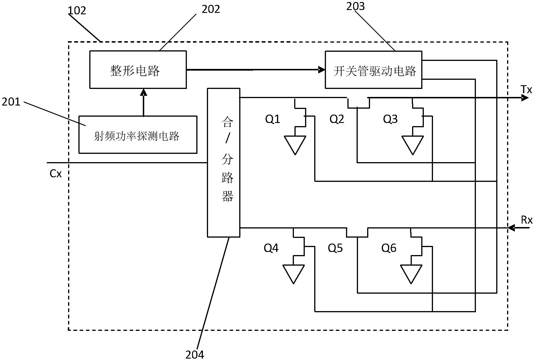 Radio-over-fiber switching system