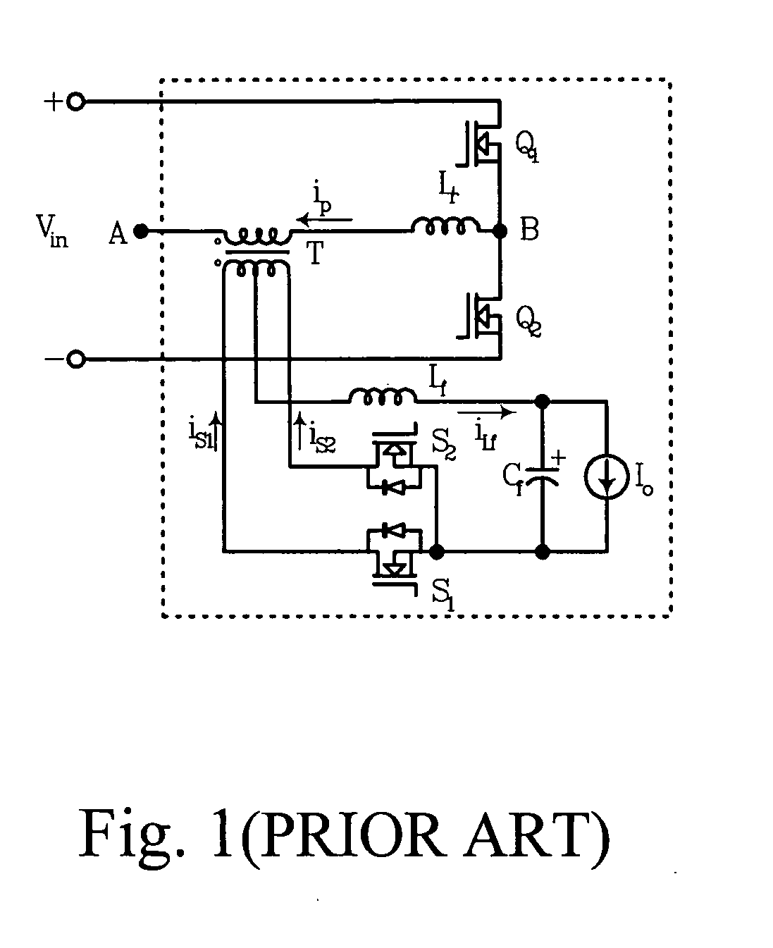Converter with synchronous rectifier with ZVS