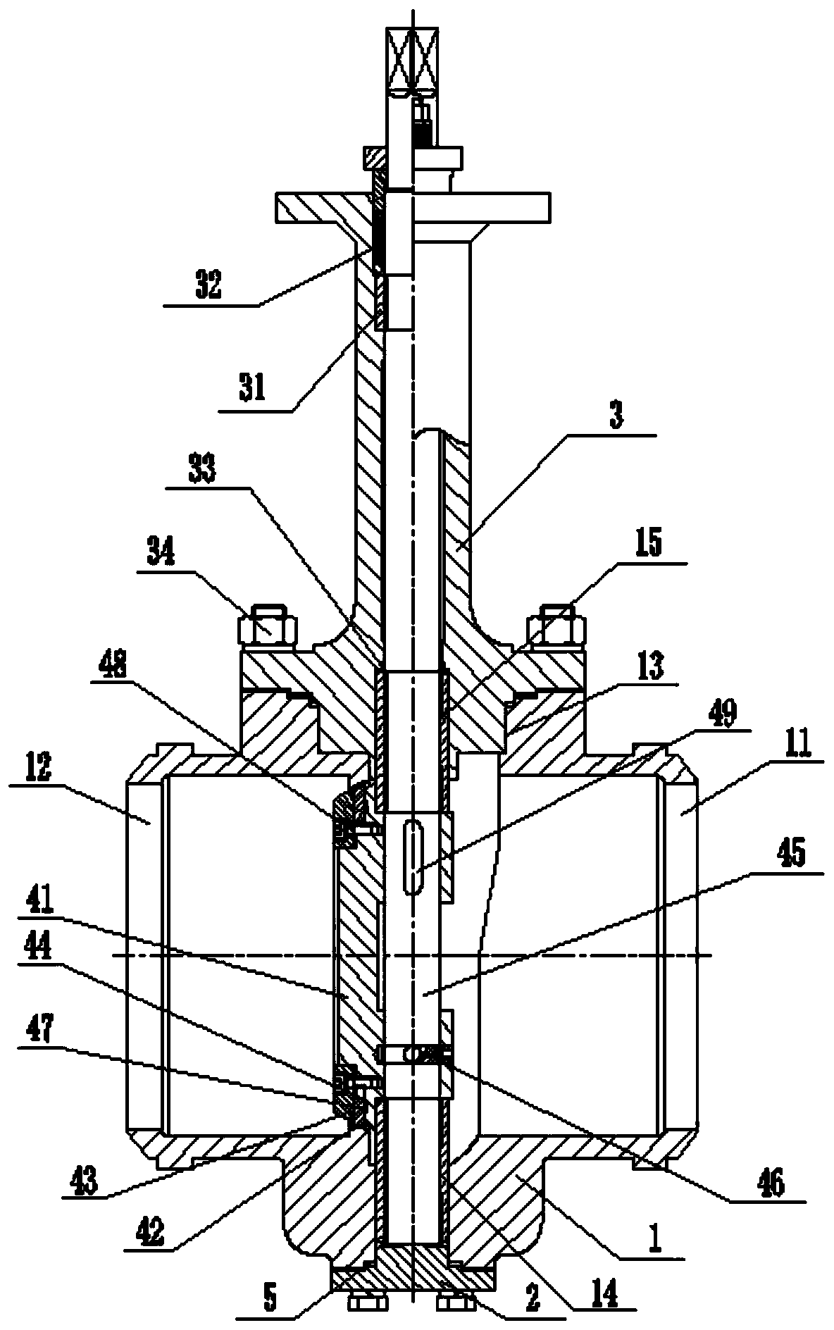 Butterfly valve and online fast changing type assembling method for valve plate of butterfly valve