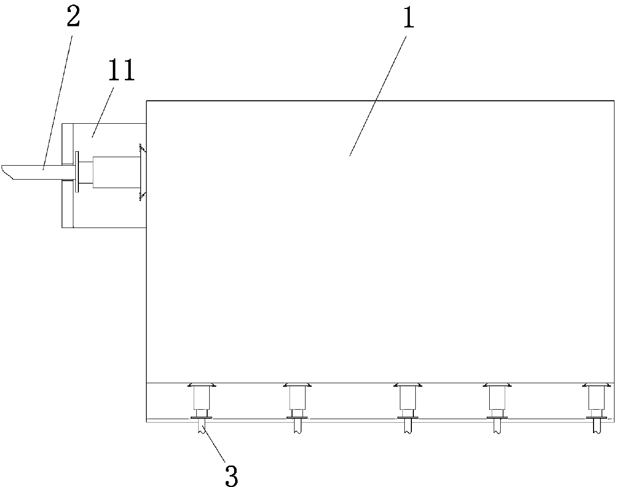 Gas supply and gas homogenization box device