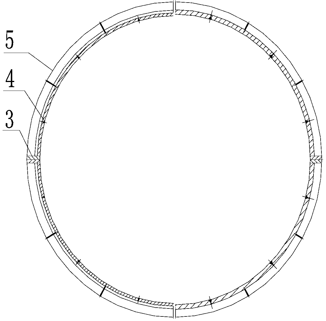 Novel hydroelectric conical tube end socket