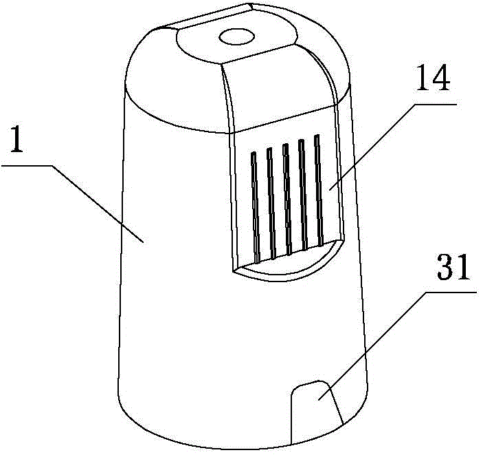 Iodophor cap easy to tear and manufacturing method thereof