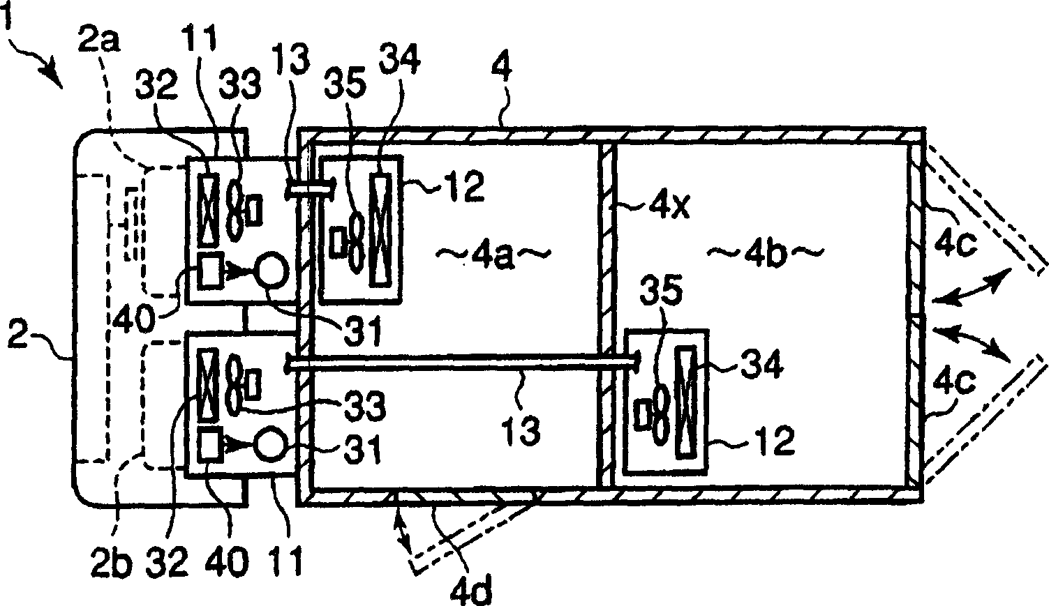 Refrigerating apparatus for use in a refrigerator car