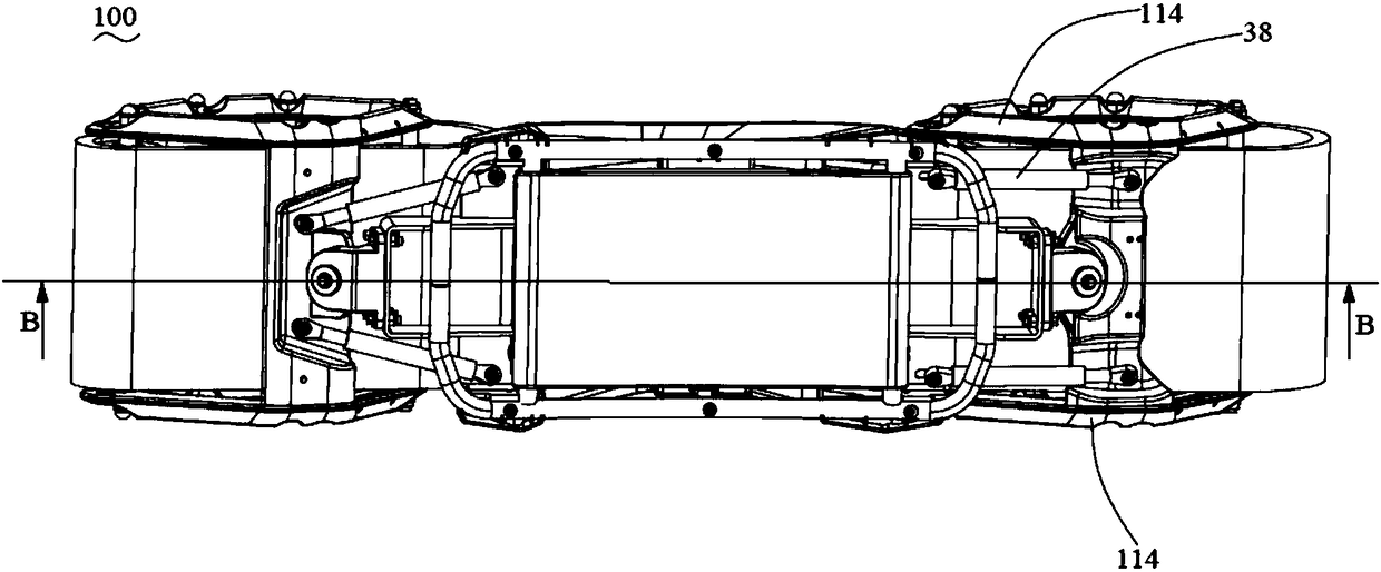 Electrically-driven crawler-type scooter