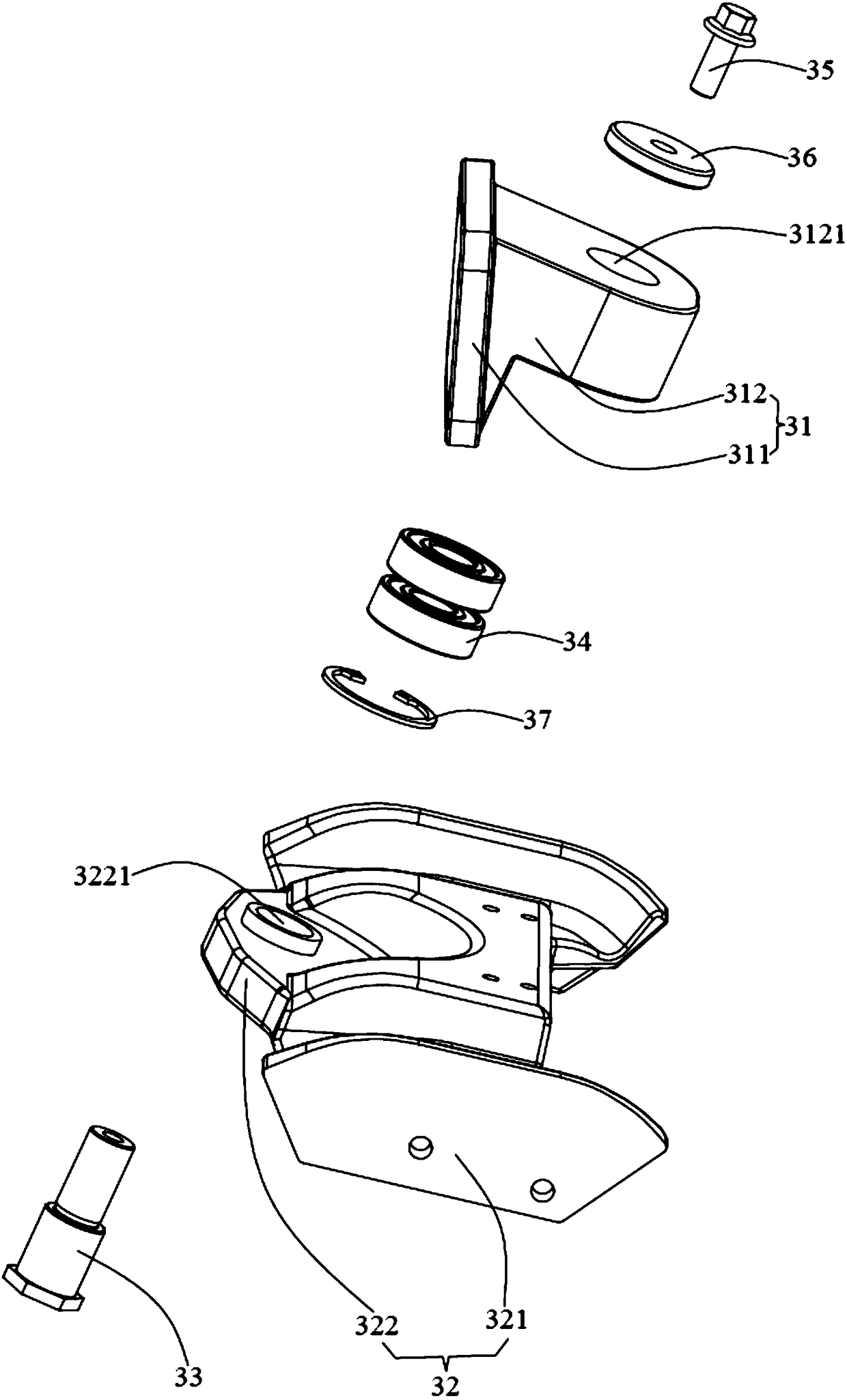 Electrically-driven crawler-type scooter