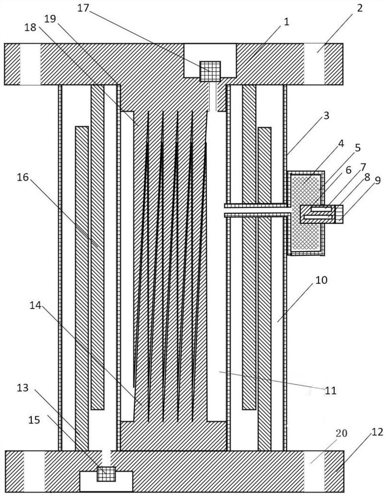 Two-cavity type heat conduction switch for extremely low temperature equipment and extremely low temperature equipment