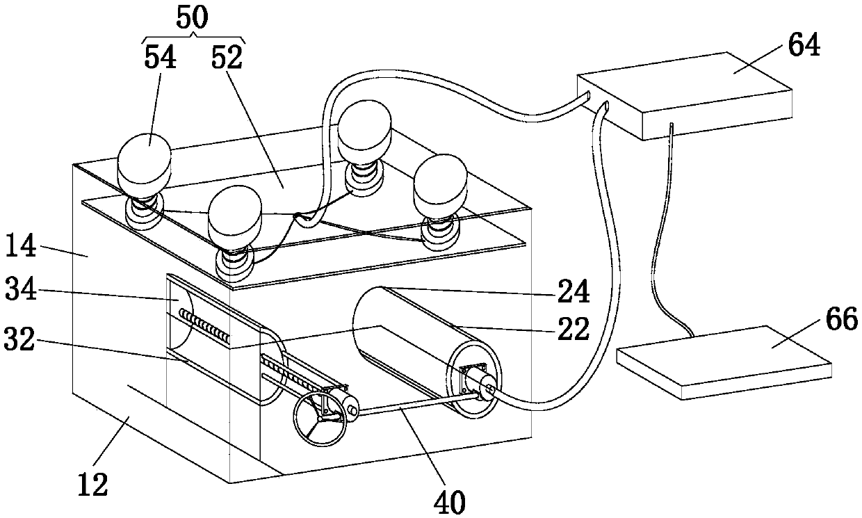 Displacement loading three-dimensional test device and method for shield tunnelling surface stability analysis