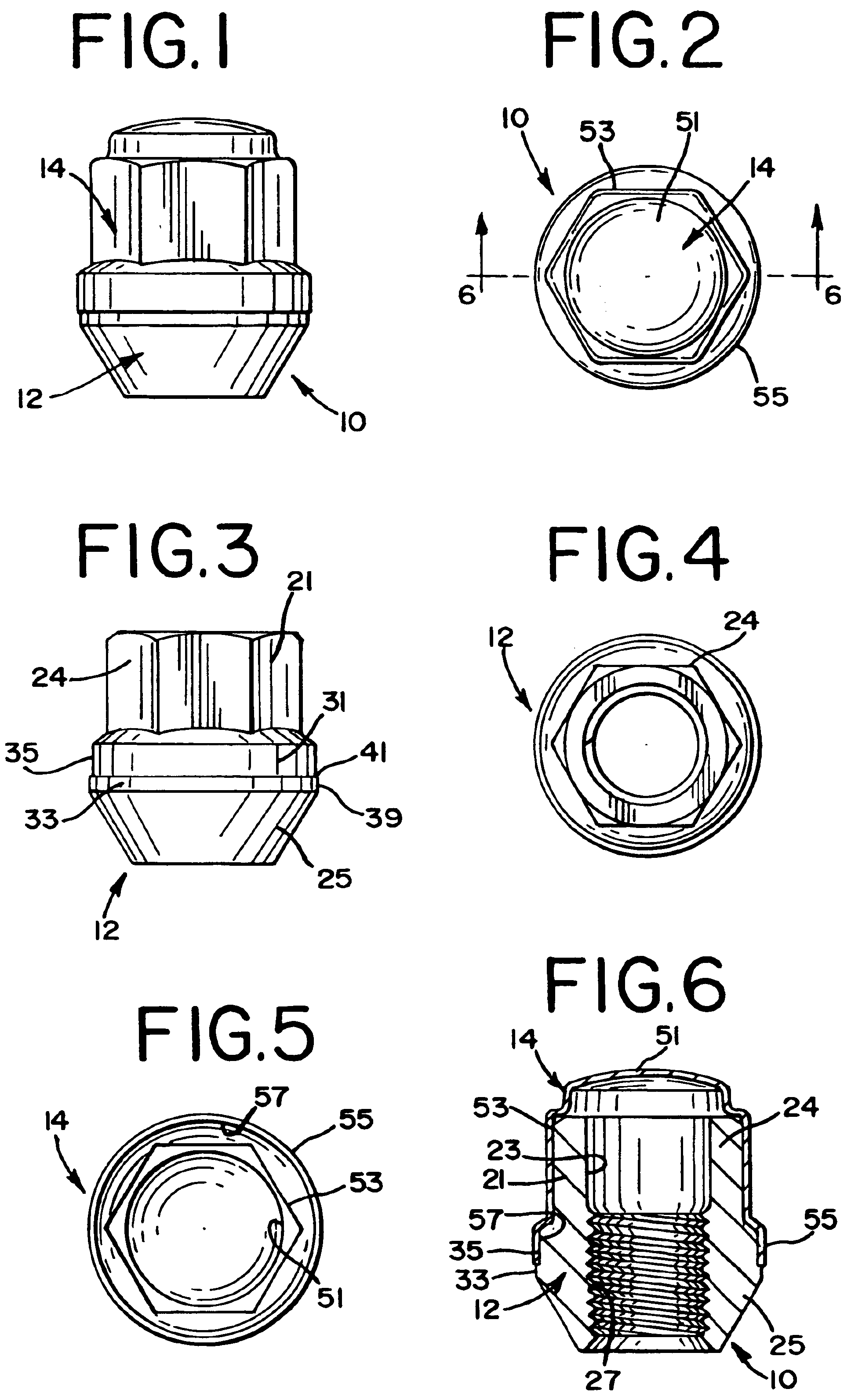 Decorative capped wheel nut or bolt assembly and method