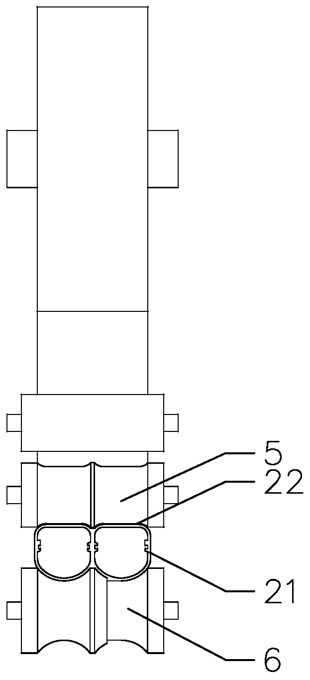 A processing equipment for partial double alloy composite aluminum profiles