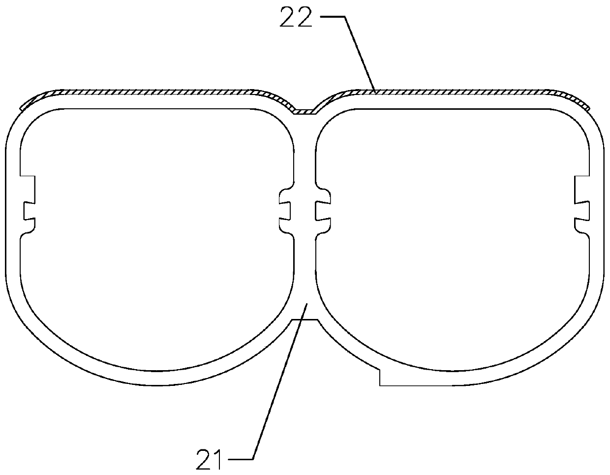 A processing equipment for partial double alloy composite aluminum profiles