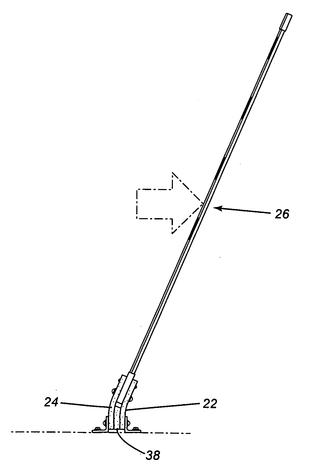 Flexible route marker