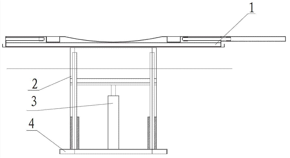 Tank body structure for big animal operating table