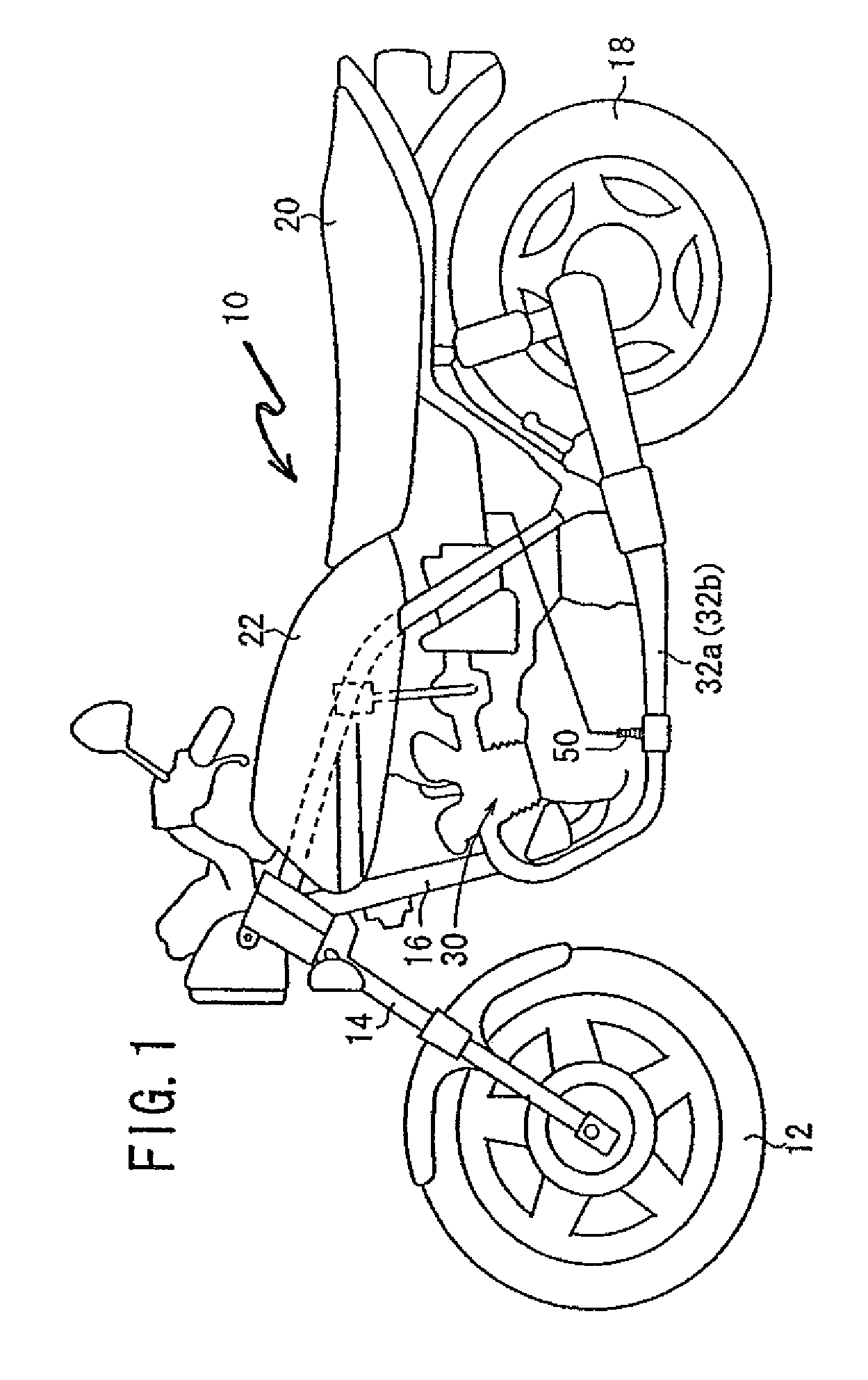 Mounting structure for an air-fuel ratio sensor in a motorcycle, and exhaust subassembly including same