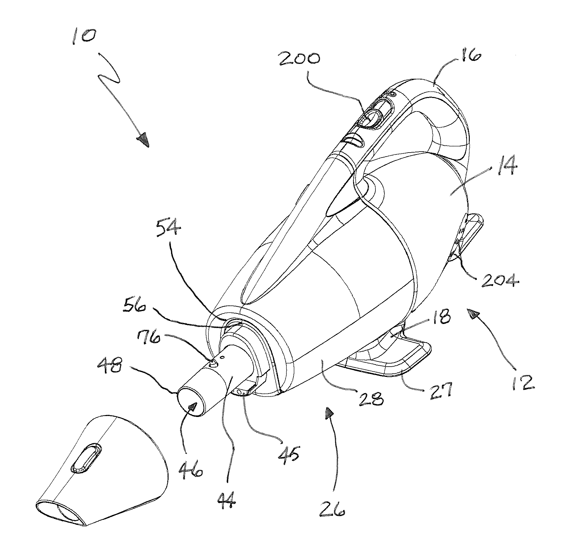 Hand-held and conversion vacuum cleaner