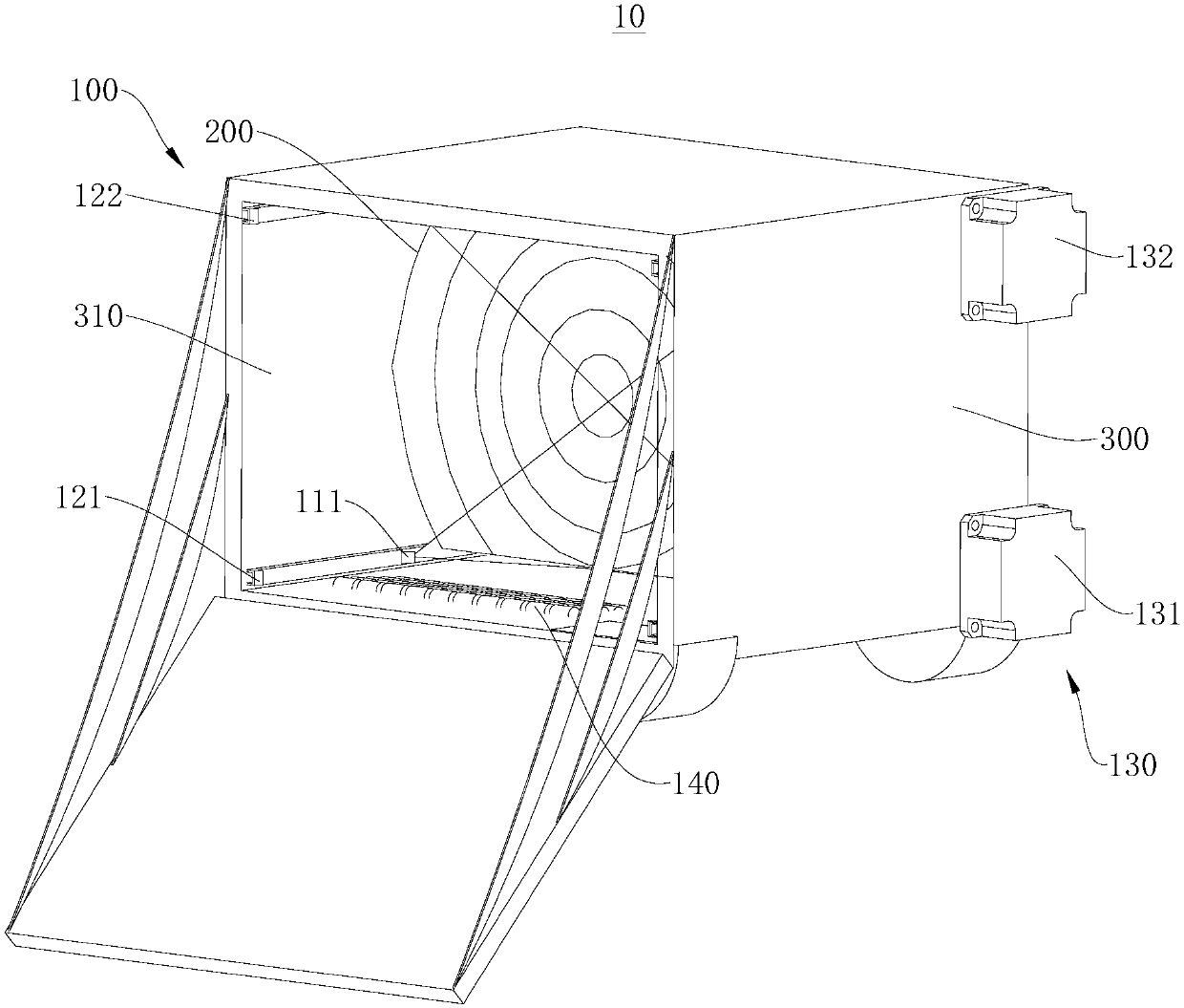 Luggage carrying vehicle and luggage unloading method