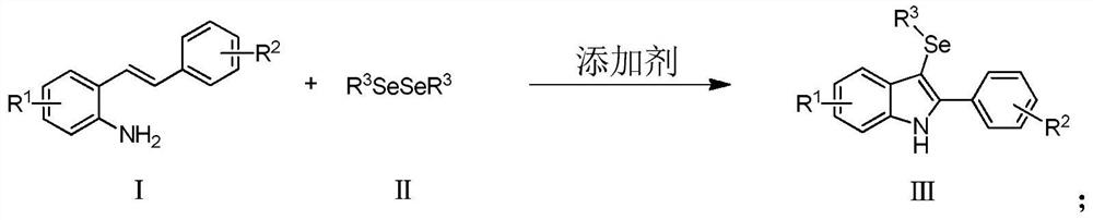 Method for synthesizing 3-selenoindole derivative