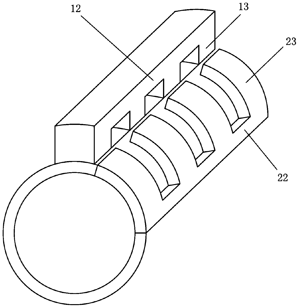 Switched reluctance motor including u-shaped rotor pole structure